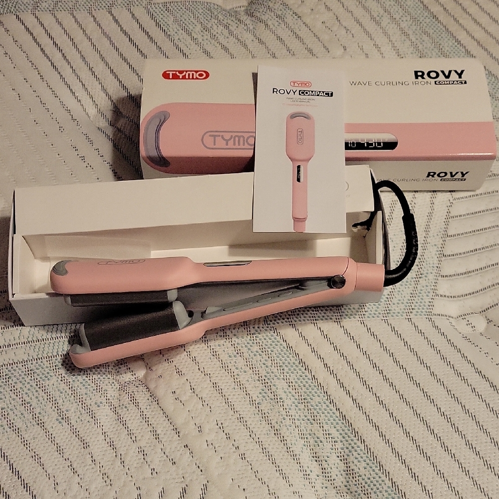 TYMO Pink Compact Wave Curling Iron